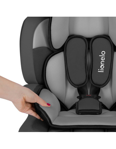 BN-LO-LEVI_ONE_BLACK,Lionelo - Scaun auto Levi One Spatar detasabil, 9-36 Kg, Conform cu standardul european de securitate ECE R
