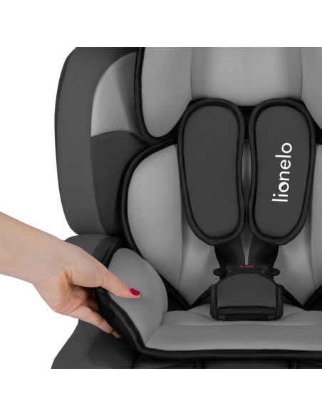 BN-LO-LEVI_ONE_BLACK,Lionelo - Scaun auto Levi One Spatar detasabil, 9-36 Kg, Conform cu standardul european de securitate ECE R