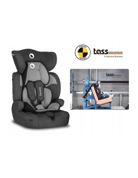 BN-LO-LEVI_ONE_BLACK,Lionelo - Scaun auto Levi One Spatar detasabil, 9-36 Kg, Conform cu standardul european de securitate ECE R