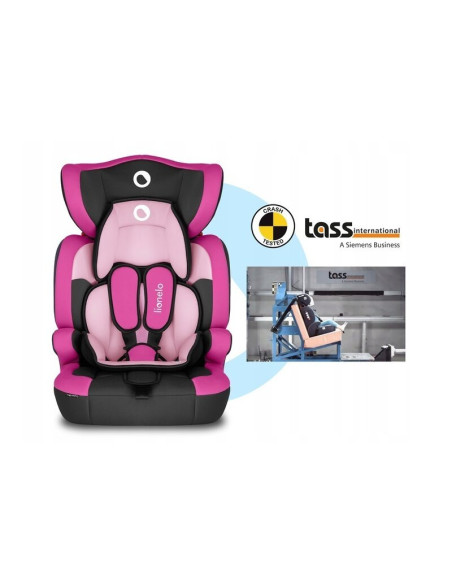 BN-LO-LEVI_ONE_CANDY_PINK,Lionelo - Scaun auto Levi One Candy Spatar detasabil, 9-36 Kg, Conform cu standardul european de secur