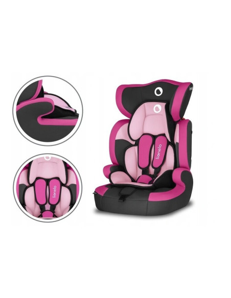 BN-LO-LEVI_ONE_CANDY_PINK,Lionelo - Scaun auto Levi One Candy Spatar detasabil, 9-36 Kg, Conform cu standardul european de secur