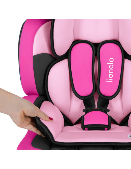 BN-LO-LEVI_ONE_CANDY_PINK,Lionelo - Scaun auto Levi One Candy Spatar detasabil, 9-36 Kg, Conform cu standardul european de secur