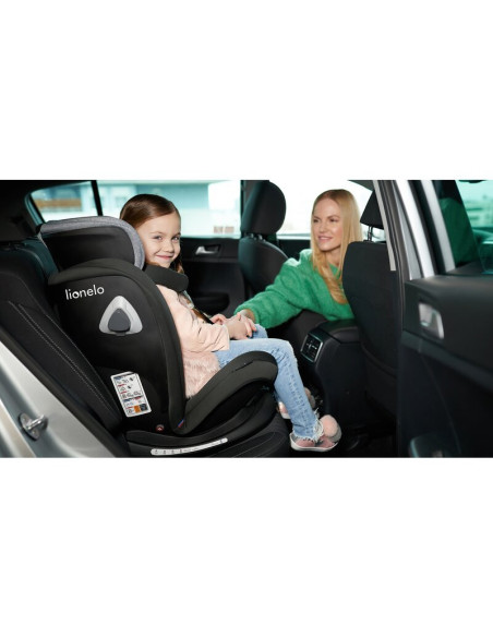 BN-LO-BASTIAAN_RWF_CARBON,Lionelo - Scaun auto Bastiaan RWF Pozitie de somn, Protectie laterala, Rotire 360 grade, 0-36 Kg, Cu I