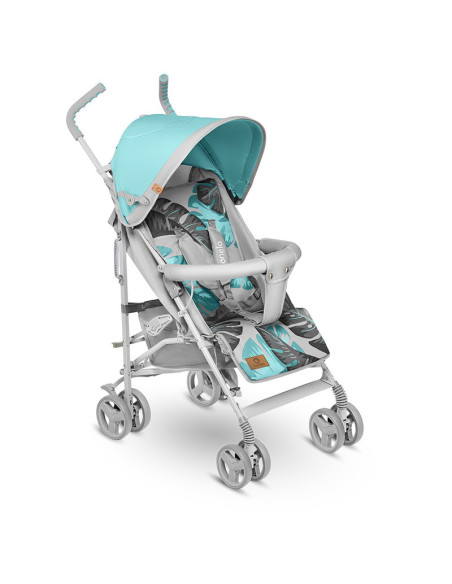 BN-LO-ELIA_TROPICAL_TURQUOISE,Lionelo - Carucior sport Elia Tropical, Cu husa de picioare, Cu plasa de tantari, Conform cu stand