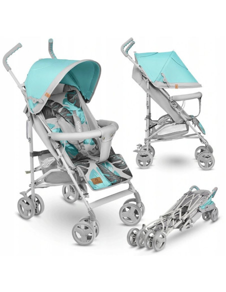 BN-LO-ELIA_TROPICAL_TURQUOISE,Lionelo - Carucior sport Elia Tropical, Cu husa de picioare, Cu plasa de tantari, Conform cu stand