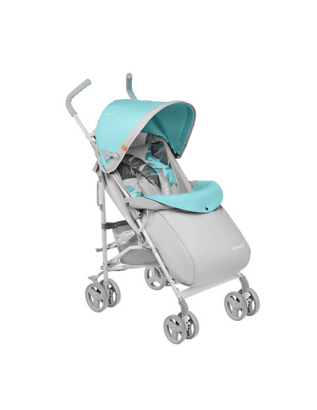 BN-LO-ELIA_TROPICAL_TURQUOISE,Lionelo - Carucior sport Elia Tropical, Cu husa de picioare, Cu plasa de tantari, Conform cu stand