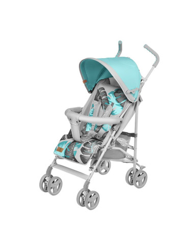 BN-LO-ELIA_TROPICAL_TURQUOISE,Lionelo - Carucior sport Elia Tropical, Cu husa de picioare, Cu plasa de tantari, Conform cu stand