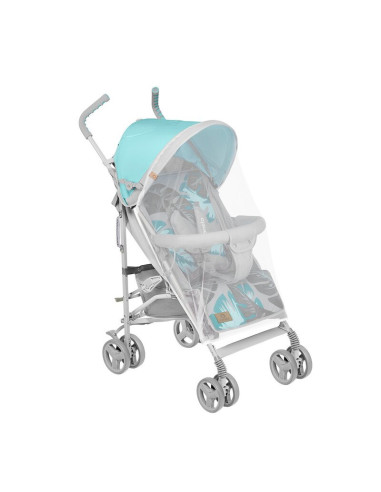 BN-LO-ELIA_TROPICAL_TURQUOISE,Lionelo - Carucior sport Elia Tropical, Cu husa de picioare, Cu plasa de tantari, Conform cu stand