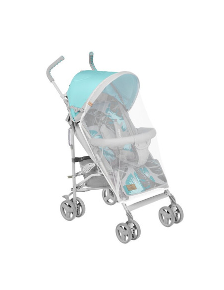 BN-LO-ELIA_TROPICAL_TURQUOISE,Lionelo - Carucior sport Elia Tropical, Cu husa de picioare, Cu plasa de tantari, Conform cu stand