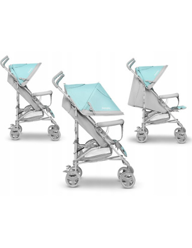 BN-LO-ELIA_TROPICAL_TURQUOISE,Lionelo - Carucior sport Elia Tropical, Cu husa de picioare, Cu plasa de tantari, Conform cu stand