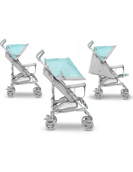 BN-LO-ELIA_TROPICAL_TURQUOISE,Lionelo - Carucior sport Elia Tropical, Cu husa de picioare, Cu plasa de tantari, Conform cu stand