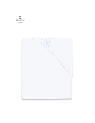 BN-5907803143147,MimiNu - Cearceaf Jerse cu elastic, Pentru patut de dimensiunea 120X60 cm, Material certificat Oeko Tex Standar