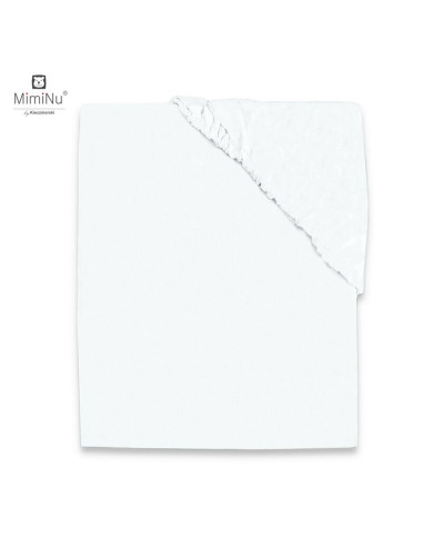 BN-5907803143154,MimiNu - Cearceaf Jerse cu elastic, Pentru patut de dimensiunea 140X70 cm, Material certificat Oeko Tex Standar