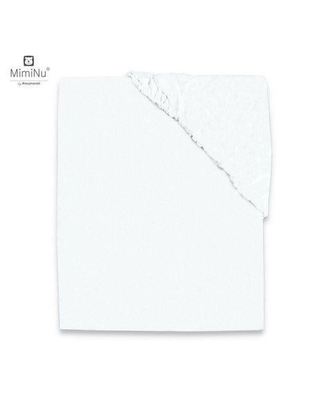 BN-5907803143154,MimiNu - Cearceaf Jerse cu elastic, Pentru patut de dimensiunea 140X70 cm, Material certificat Oeko Tex Standar