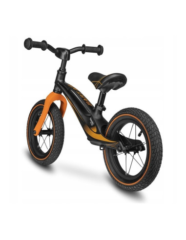 BN-LOE-BART_AIR_SP/BLACK,Lionelo - Bicicleta usoara Bart Air, Fara pedale, Cu roti gonflabile, Cu cadru din magneziu, Cu ghidon 