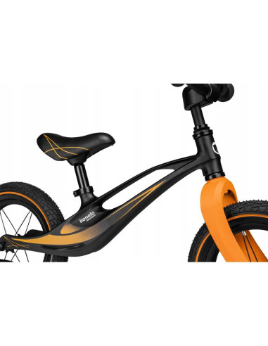 BN-LOE-BART_AIR_SP/BLACK,Lionelo - Bicicleta usoara Bart Air, Fara pedale, Cu roti gonflabile, Cu cadru din magneziu, Cu ghidon 