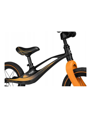 BN-LOE-BART_AIR_SP/BLACK,Lionelo - Bicicleta usoara Bart Air, Fara pedale, Cu roti gonflabile, Cu cadru din magneziu, Cu ghidon 