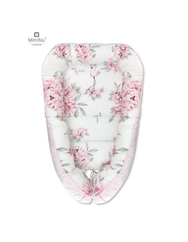 BN-6426972004312,MimiNu - Cosulet bebelus pentru dormit, Baby Cocoon 75x55 cm, Husa 100% bumbac, Din bumbac certificat Oeko Tex 