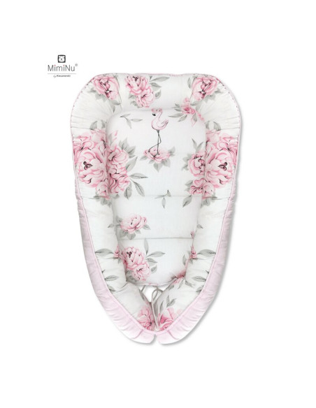BN-6426972004312,MimiNu - Cosulet bebelus pentru dormit, Baby Cocoon 75x55 cm, Husa 100% bumbac, Din bumbac certificat Oeko Tex 