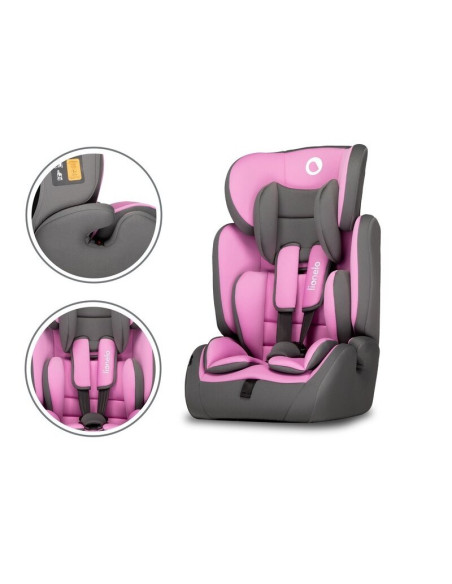 BN-LO-LEVI_SIMPLE_CANDY_PINK,Lionelo - Scaun auto Levi Simple Candy, 9-36 Kg, Conform cu standardul european de securitate ECE R