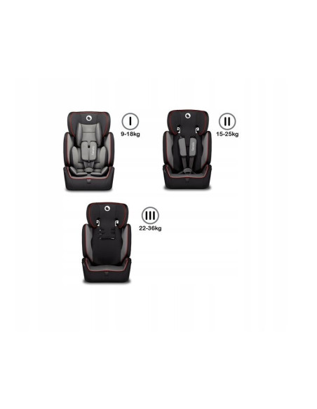 BN-LO-LEVI_SIMPLE_SPORTY_BLACK,Lionelo - Scaun auto Levi Simple Sporty, 9-36 Kg, Conform cu standardul european de securitate EC