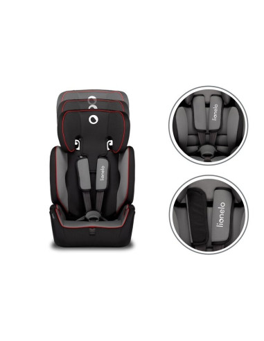 BN-LO-LEVI_SIMPLE_SPORTY_BLACK,Lionelo - Scaun auto Levi Simple Sporty, 9-36 Kg, Conform cu standardul european de securitate EC