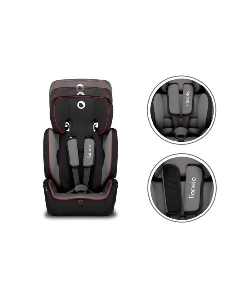 BN-LO-LEVI_SIMPLE_SPORTY_BLACK,Lionelo - Scaun auto Levi Simple Sporty, 9-36 Kg, Conform cu standardul european de securitate EC