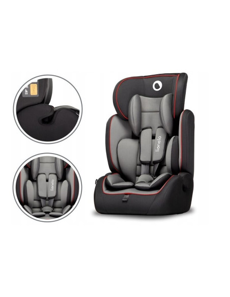 BN-LO-LEVI_SIMPLE_SPORTY_BLACK,Lionelo - Scaun auto Levi Simple Sporty, 9-36 Kg, Conform cu standardul european de securitate EC