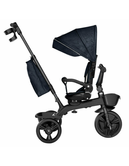 BN-LO-KORI_BLUE_NAVY,Lionelo - Tricicleta Kori, Cu suport de picioare, Control al directiei, Scaun reversibil, Rotire 360 grade,