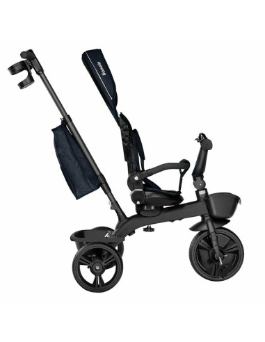 BN-LO-KORI_BLUE_NAVY,Lionelo - Tricicleta Kori, Cu suport de picioare, Control al directiei, Scaun reversibil, Rotire 360 grade,