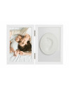 BN-BH_TM_White,Baby HandPrint - Kit rama foto 10x15 cm, Cu amprenta, Tiny Memories, Non-toxic, Conform cu standardul european de