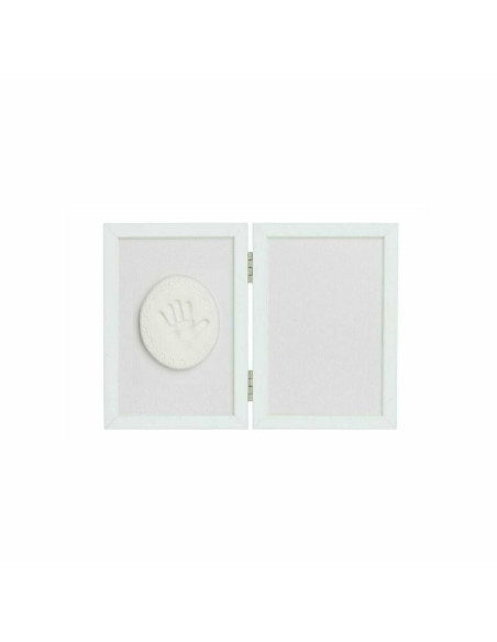 BN-BH_TM_White,Baby HandPrint - Kit rama foto 10x15 cm, Cu amprenta, Tiny Memories, Non-toxic, Conform cu standardul european de