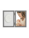 BN-BH_TM_GREY,Baby HandPrint - Kit rama foto 10x15 cm, Cu amprenta, Tiny Memories, Non-toxic, Conform cu standardul european de