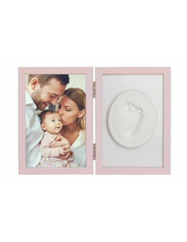 BN-BH_TM_Pink,Baby HandPrint - Kit rama foto 10x15 cm, Cu amprenta, Tiny Memories, Non-toxic, Conform cu standardul european de 