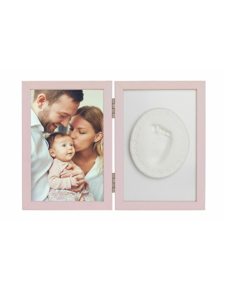BN-BH_TM_Pink,Baby HandPrint - Kit rama foto 10x15 cm, Cu amprenta, Tiny Memories, Non-toxic, Conform cu standardul european de 