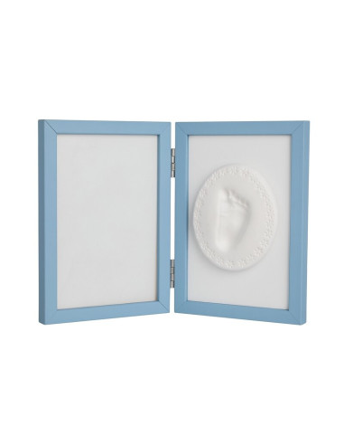 BN-BH_TM_BLUE,Baby HandPrint - Kit rama foto 10x15 cm, Cu amprenta, Tiny Memories, Non-toxic, Conform cu standardul european de 