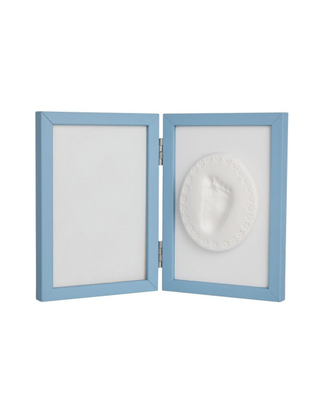 BN-BH_TM_BLUE,Baby HandPrint - Kit rama foto 10x15 cm, Cu amprenta, Tiny Memories, Non-toxic, Conform cu standardul european de 