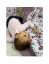 BN-6426972004411,MimiNu - Cosulet bebelus pentru dormit cu doua fete, Baby Cocoon 75x55 cm, Husa 100% bumbac si catifea moale, M