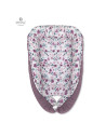 BN-6426972004411,MimiNu - Cosulet bebelus pentru dormit cu doua fete, Baby Cocoon 75x55 cm, Husa 100% bumbac si catifea moale, M