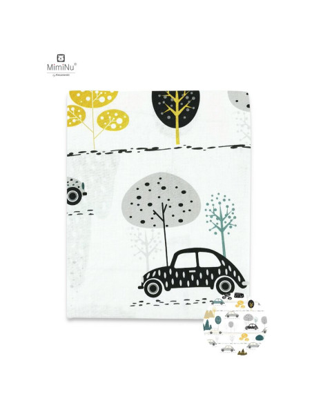 BN-6426972004466,MimiNu - Cearceaf cu elastic pentru patut 120X60 cm, Din bumbac certificat Oeko Tex Standard 100, Childrens Jou