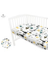 BN-6426972004466,MimiNu - Cearceaf cu elastic pentru patut 120X60 cm, Din bumbac certificat Oeko Tex Standard 100, Childrens Jou