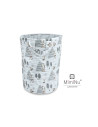 BN-6426972004497,MimiNu - Cos rotund pentru depozitare jucarii, Din bumbac certificat Oeko Tex Standard 100, Cu manere, 50x35 cm