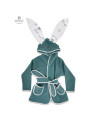 BN-6426972004503,MimiNu - Halat de baie cu urechi 6 - 36 luni, Moale, Cu buzunare, Cu cordon, Din bumbac si thermo fleece, Mater