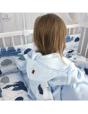 BN-6426972004503,MimiNu - Halat de baie cu urechi 6 - 36 luni, Moale, Cu buzunare, Cu cordon, Din bumbac si thermo fleece, Mater