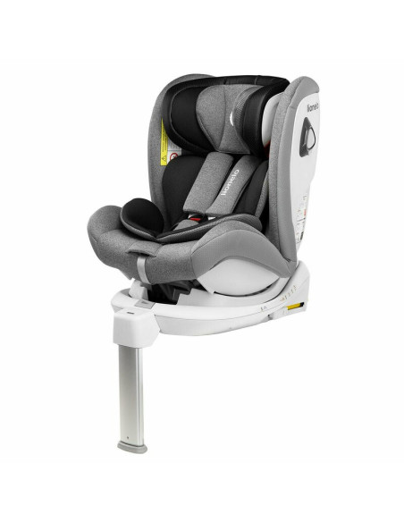 BN-LO-BRAAM_STONE,Lionelo - Scaun auto Braam Stone Pozitie de somn, Protectie laterala, Rotire 360 grade, 0-36 Kg, cu Isofix, Co