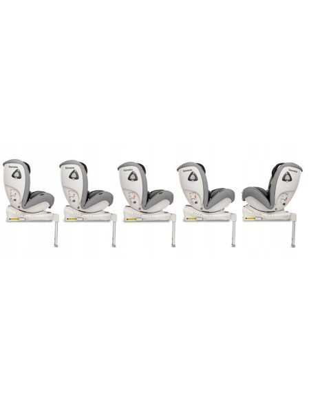 BN-LO-BRAAM_STONE,Lionelo - Scaun auto Braam Stone Pozitie de somn, Protectie laterala, Rotire 360 grade, 0-36 Kg, cu Isofix, Co