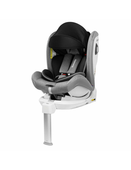 BN-LO-BRAAM_STONE,Lionelo - Scaun auto Braam Stone Pozitie de somn, Protectie laterala, Rotire 360 grade, 0-36 Kg, cu Isofix, Co