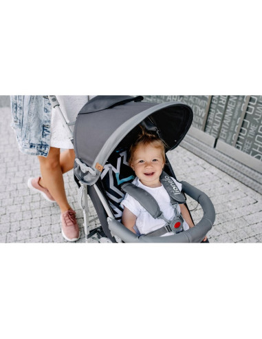 BN-LO-ELIA_GRAPHITE,Lionelo - Carucior sport Elia, Cu husa de picioare, Cu plasa de tantari, Conform cu standardul european de s