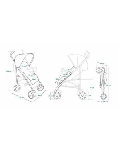 BN-LO-ELIA_GRAPHITE,Lionelo - Carucior sport Elia, Cu husa de picioare, Cu plasa de tantari, Conform cu standardul european de s