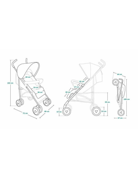 BN-LO-ELIA_GRAPHITE,Lionelo - Carucior sport Elia, Cu husa de picioare, Cu plasa de tantari, Conform cu standardul european de s